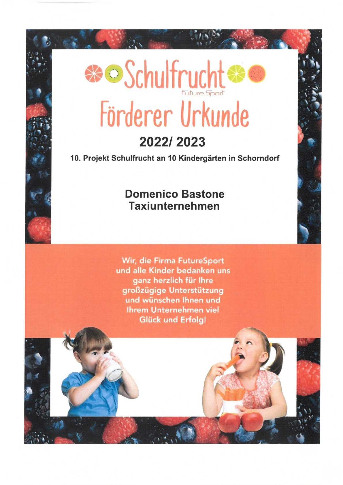 Spenden/Urkunden Bild